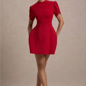 Chic Scarlet Mini Dress